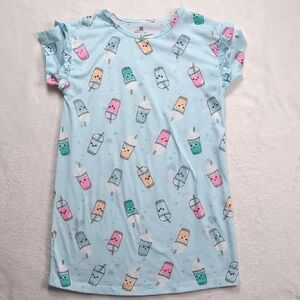 Aubainerie Tag Girls Ice Cream/Slushy Print Nightie